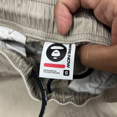 Aape Now by A Bathing Ape Jogginghose Herren S Khaki Stretch Gummibund Bündchen Fleck - Bild 15 von 23