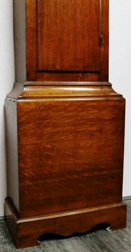 Antique English J.Wilfon 8 Day Striking Solid Oak Grandfather Longcase Clock - Picture 15 of 24