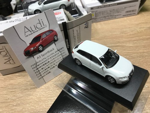 Kyosho - Audi MiniCar Collection 2 - A3 Sportback - White 1/64 - Mini Car - R23 - Picture 8 of 14