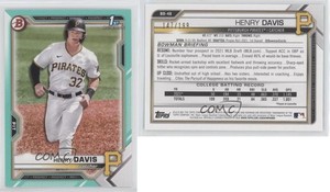 2021 Bowman Draft Aqua /199 Henry Davis #BD-48