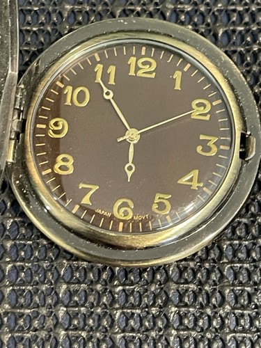 Adler Taschenuhr mit Anhängerkette Japan Uhrwerk braucht Batterie - Bild 2 von 10