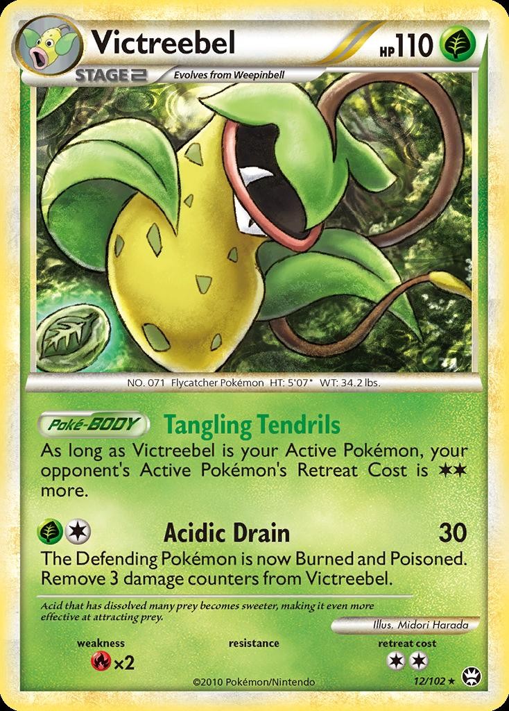 Pokemon Victreebel (12/113) Triumphant LP HOLO
