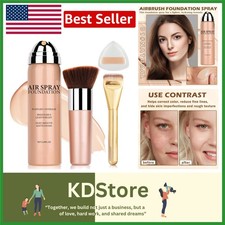 Airbrush Foundation Spray - Full Coverage, Natural Matte Finish, Long-Lasting