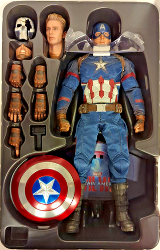 Hot Toys Movie MMS350 Captain America Civil War 1/6 Figure JOINT MISSING - Picture 4 of 8