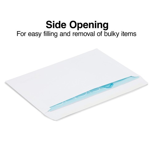 Sobres de folleto de apertura lateral con solapa engomada MyOfficeInnovations 6" x 9" blanco - Imagen 2 de 4