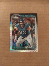 Jason Kelce 2024 Topps Chrome X-Fractor #160 Philadelphia Eagles
