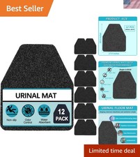 Urinal Mats for Men Bathroom 12 Pack Washable Bulk Rubber Urinal Floor Mats f...