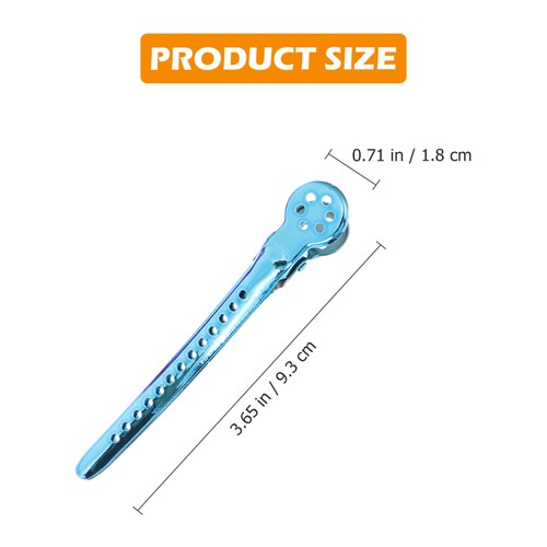 6 Pcs Hair Positioning Clip Salon Clips Sectioning Haircutting Coloring - Picture 6 of 12