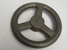 GIBRALTAR 6" DIAMETER 3-SPOKED STRAIGHT HANDWHEEL, CAST IRON, 1-1/2" HUB