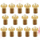 Buses d'imprimante 3D, 14 pièces, filetage en laiton, tête d'extrudeuse,