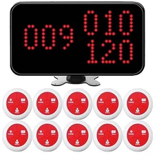 Wireless Calling System Caregiver Pager 3 Digit Number Pagers