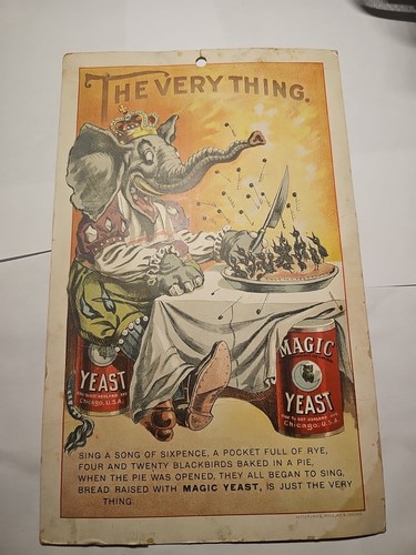 Victorian Magic Yeast Advertising Card Rare