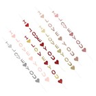 7 Pcs Valentines Day Decorations Banner Hanging for Party