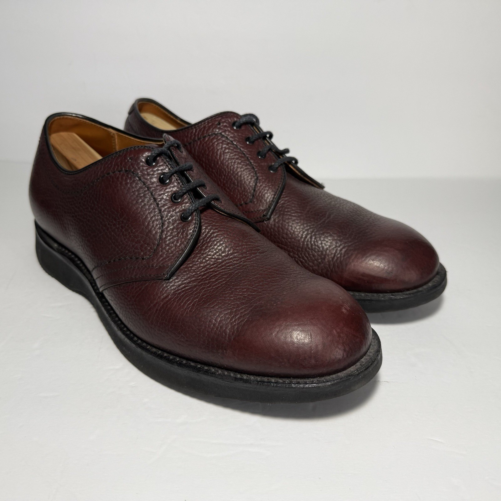 Alden 312 Brown Shrunken Calf Plain Toe Dover
