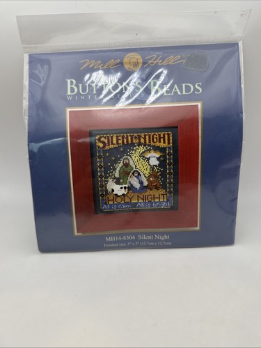 Mill Hill Buttons Beads Cross Stitch Kit SILENT NIGHT MH14-8304 (2008) Nativity
