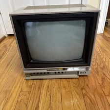 VTG Commodore 64 1702 Video CRT Monitor Computer Gaming TV Front Panel WORKS