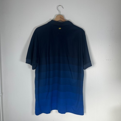 Manchester City Men's Blue Football Shirt 2014-15 Away Kit - Size XL - Picture 9 of 13