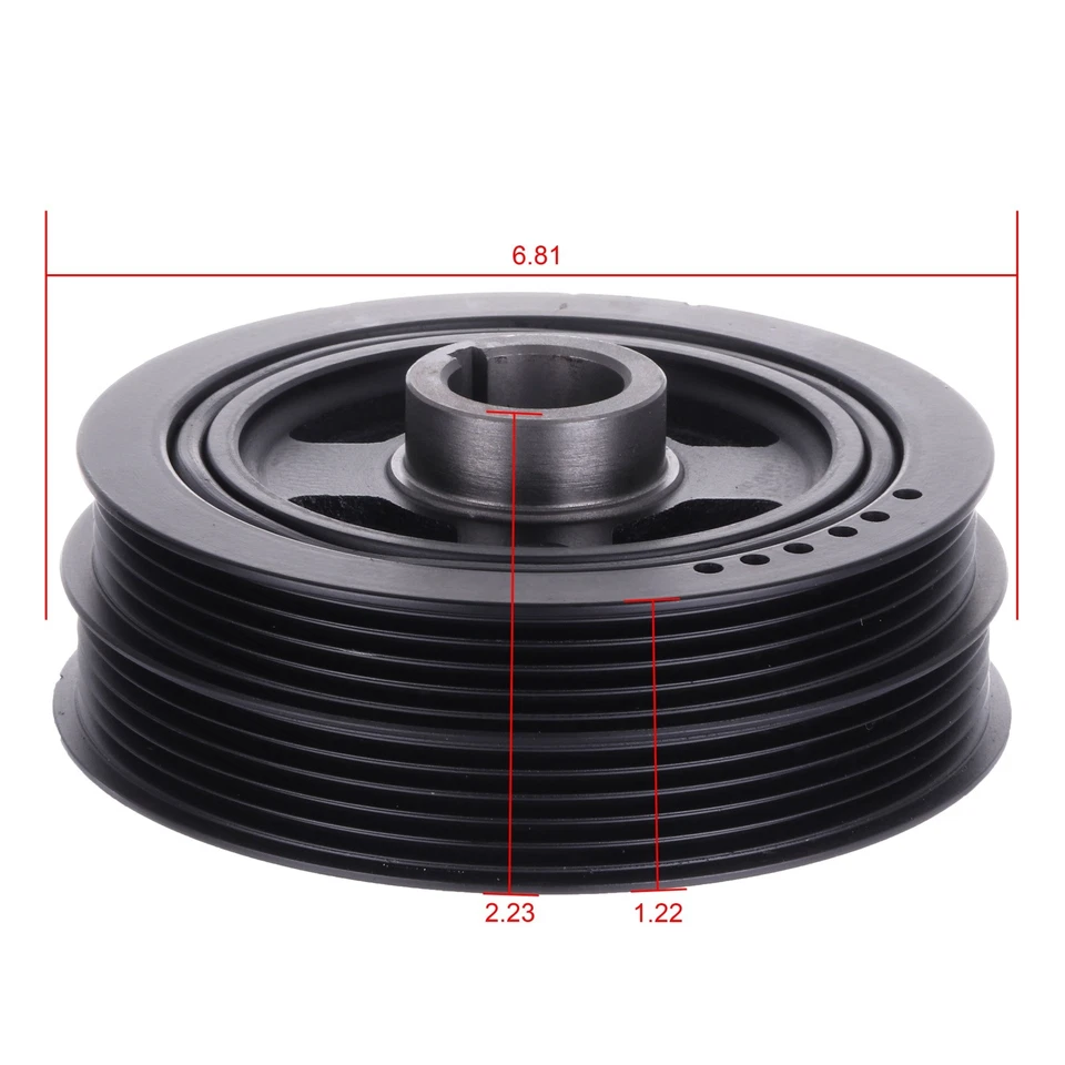 Polea del cigüeñal equilibrador armónico para Honda Accord 1990-93 1993-95 Prelude Foto 2 de 4