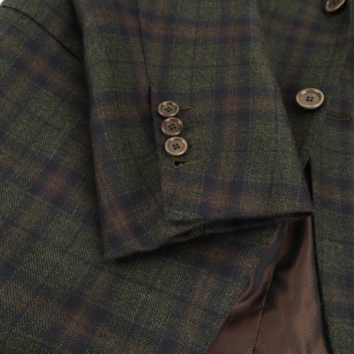 Sartoria Partenopea 100% Cashmere Earthy Green Blazer Sport Coat 40R Tagged 44R - Picture 14 of 16