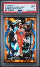 Shai Gilgeous-Alexander SGA 2024 Select #36 Orange Cracked Ice /275 PSA 9