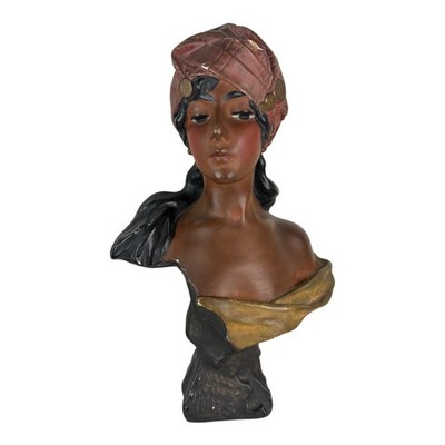 Vintage Bust Statue 'Mille et Une Nuits'  By Villanis 16''