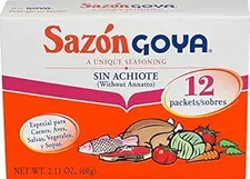 Goya Sazon without Annatto Seasoning, 2.11 oz