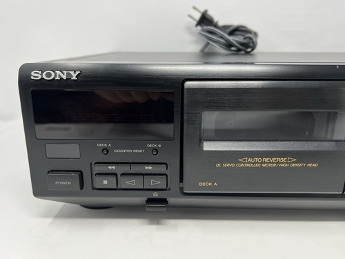 Sony TC-WE405 Hi-Fi Stereo Dolby Doppio Doppiaggio Cassette Deck Lettore Testato - Foto 5 di 11