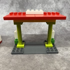 Lego Duplo Town 6171 My First Gas Station  2 Figures & Motorcycle - Incomplete