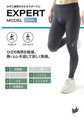 CWX/Wacoal] Sports tights [MEN] Expert model Cool Hip and
