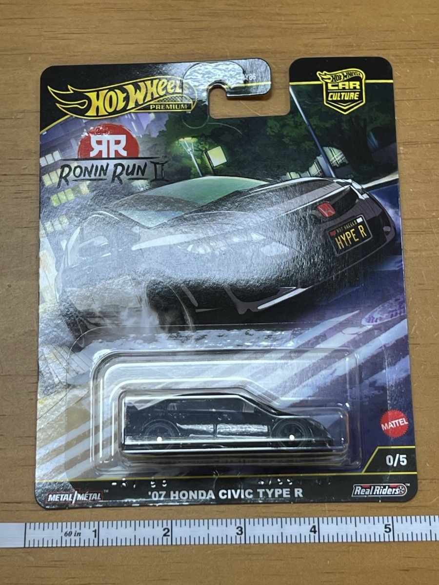 Hot Wheels Car Culture Ronin Run II '07 Honda Civic Type R Black