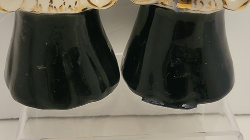 Estatuillas de coro de cerámica de mediados de siglo para niñas y niños decoraciones navideñas años 50 - Imagen 13 de 24