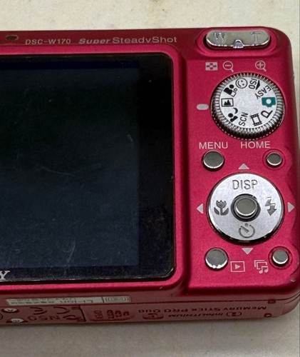 Sony CyberShot DSC-W170 10,1 megapixel fotocamera digitale rossa usata testata in Giappone - Foto 8 di 11