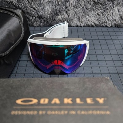 Oakley Flight Path L Snow Goggles Matte White Prizm Argon GBL New