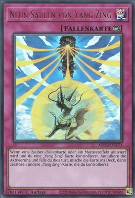 YuGiOh Neun Säulen von Yang Zing GFP2-DE171 Ultra Rare NM 1st