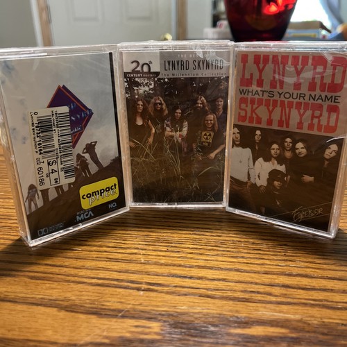 Lynyrd Skynyrd versiegelt 3 Kassetten Lot Nuthin Fancy Best Of What’s Your Name neu aus altem Lagerbestand - Bild 5 von 11