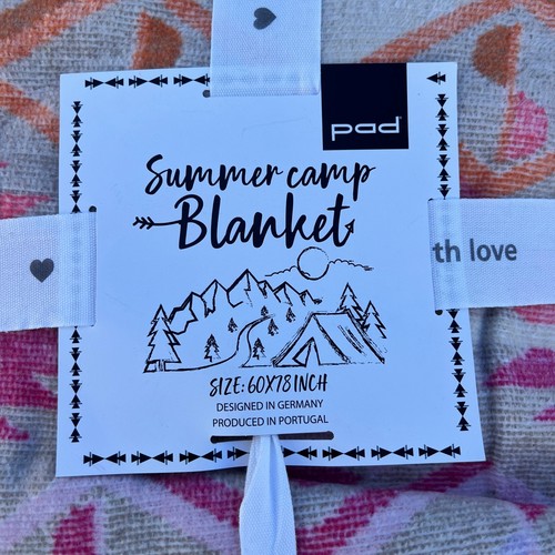 PAD Sommer Camp Decke 60x78 cm Baumwollmischung Portugiesisch Hergestellt - Bild 2 von 7