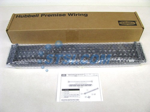 Hubbell P6E48U NextSpeed 6 48-Port Black Cat6 Patch Panel, New ~STSI - Picture 2 of 6