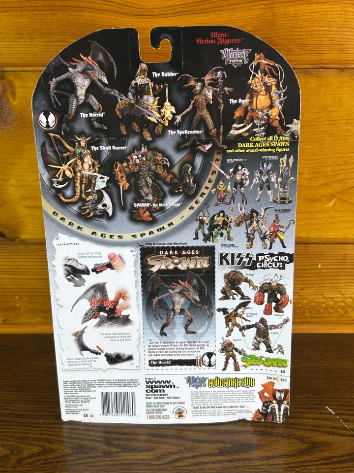 McFarlane Dark Ages Spawn The Horrid Dragon 1998 figura sellada sin usar, en caja serie 11 Foto 3 de 4