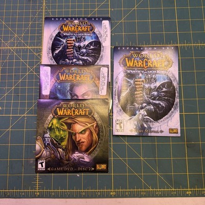 World of Warcraft PC CD/DVD Burning Crusade Wrath of the Lich King Lot of 3