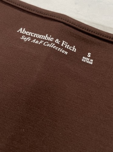 Neu Abercrombie & Fitch Langarm Träger Ponte Top braun Gr. S sportliche Passform - Bild 3 von 10