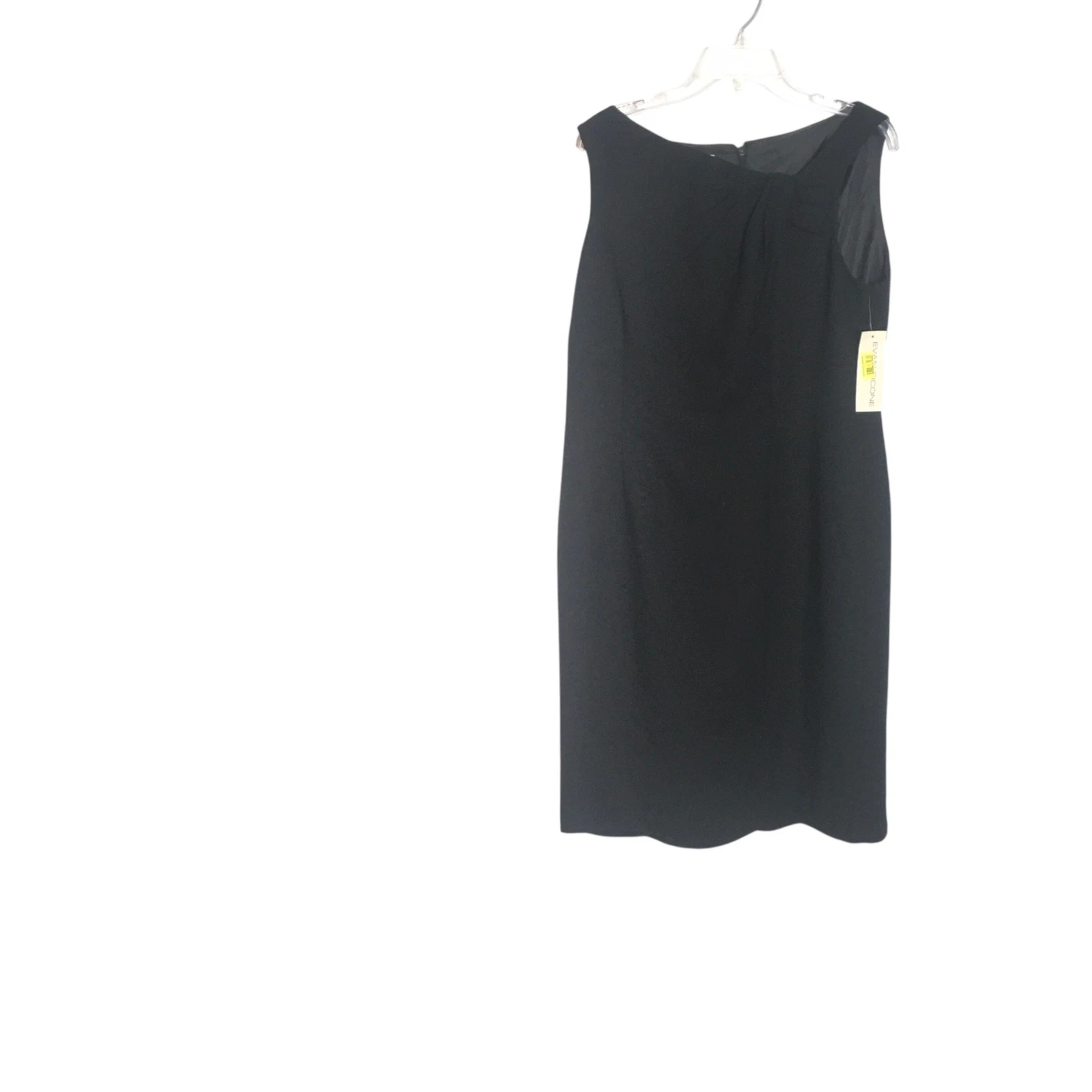 VETEMENTS Abito Evan Picone Donna 16 Nero Senza Maniche Foderato Tubino Carriera Cocktail Nuovo