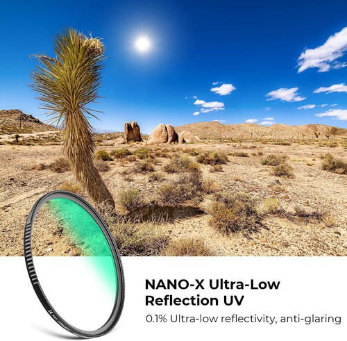 K&F Concept Ultra-Low Reflectivity MCUV Lens Protection Filter Waterproof Nano-X - Picture 2 of 120