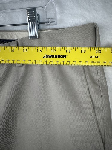 Brooks Brothers Advantage Chino Milano Pantaloni Uomo Taglia 40x32 Marrone Cachi - Foto 3 di 13