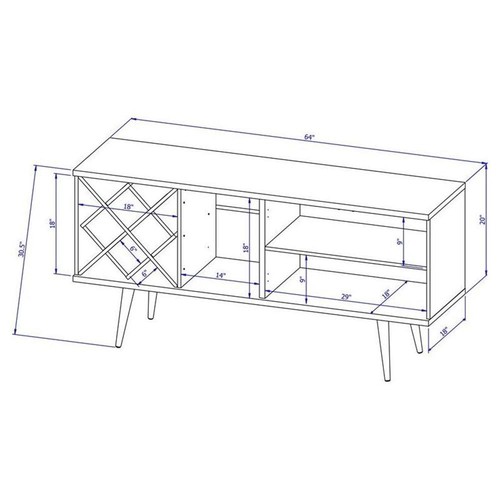 Utopia Modern Wide Dresser 3 Drawers White Gloss Maple Cream Engineered Wood - Picture 4 of 9