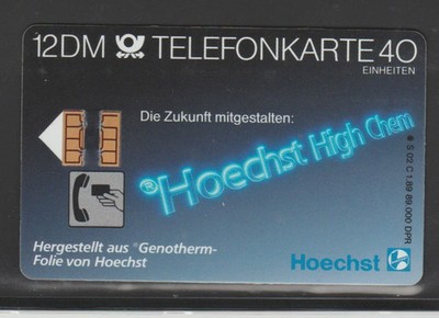 Telefonkarte S 6 ( S 02C II N ) ** 40 Einheiten voll 11 stellig ohne Rillen Tk.