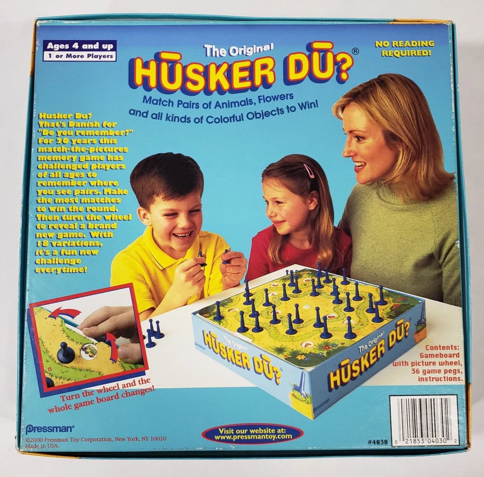 Vintage Husker Du Complete Kids Board Game 2000 Danish Memory Game Pressman - Image 2 of 4