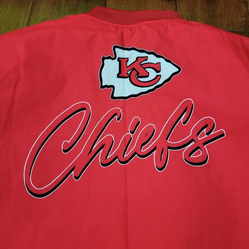 Giacca Kansas City Chiefs grande vintage retrò 1960 isolata anni 90 zip poliestere - Foto 15 di 19