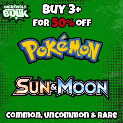 Sonne und Mond Base Set Common/Uncommon/Rare Pokemon Karte Einzeln Sonne und Mond