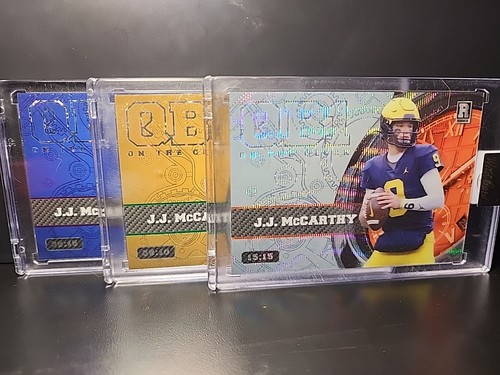 💥🔥🏈3-NFL WildCard QB1 On The Clock JJ McCarthy Pick Is In #/# White🏈🔥💥 - Bild 1 von 5