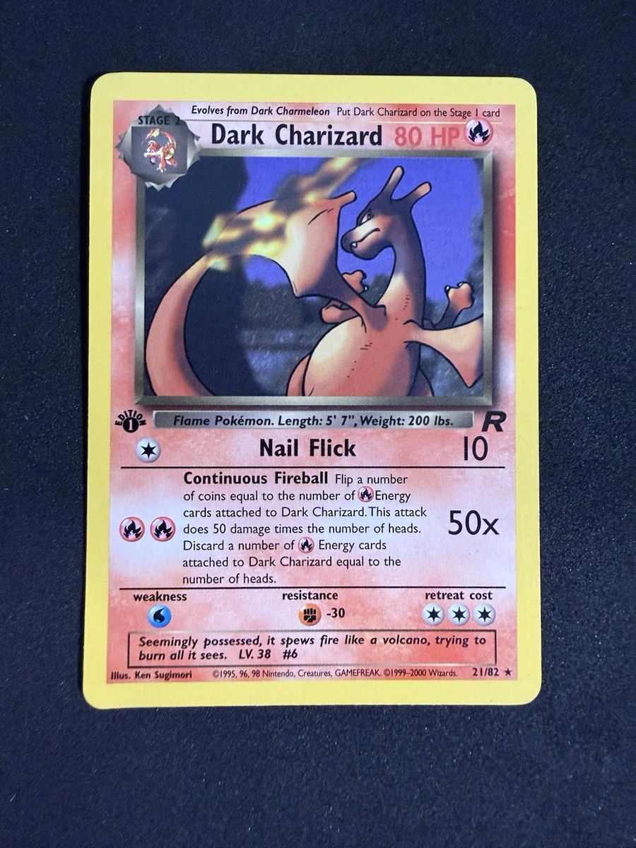 Darkness Charizard Pokémon TCG Rare Individual Collectible Card